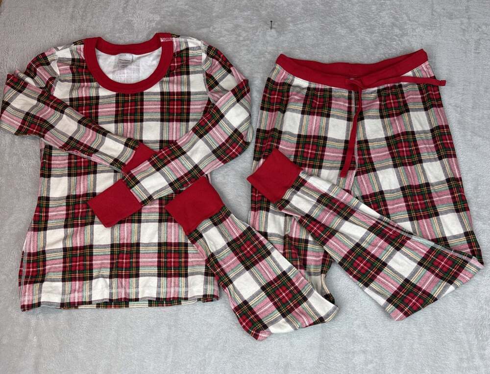 Hanna Andersson Pajama Set Women S Red Plaid Organic Cotton Family Christmas